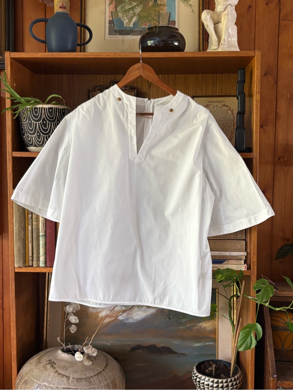 Givenchy Quiet Luxury Cotton Poplin Oversize Blouse 36 (S/M)